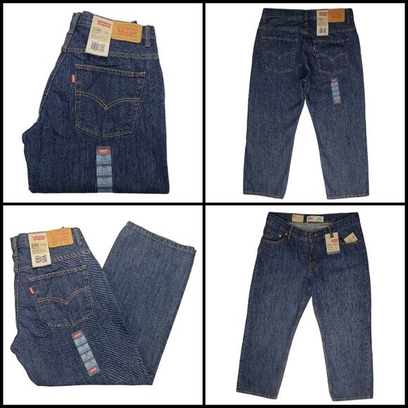 MSRP $69, Levi's 550 Relaxed Husky Fit Jeans Sz 32x27 Adjustable Waistband - Picture 1 of 6